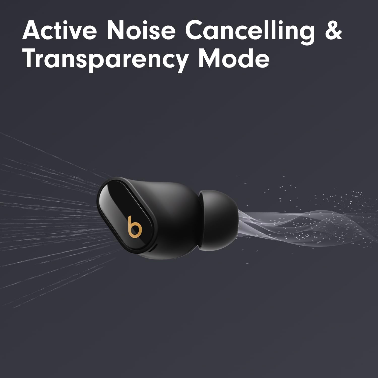 Beats Studio Buds + true wireless earbuds with noise cancellation in black and gold finish — view 2