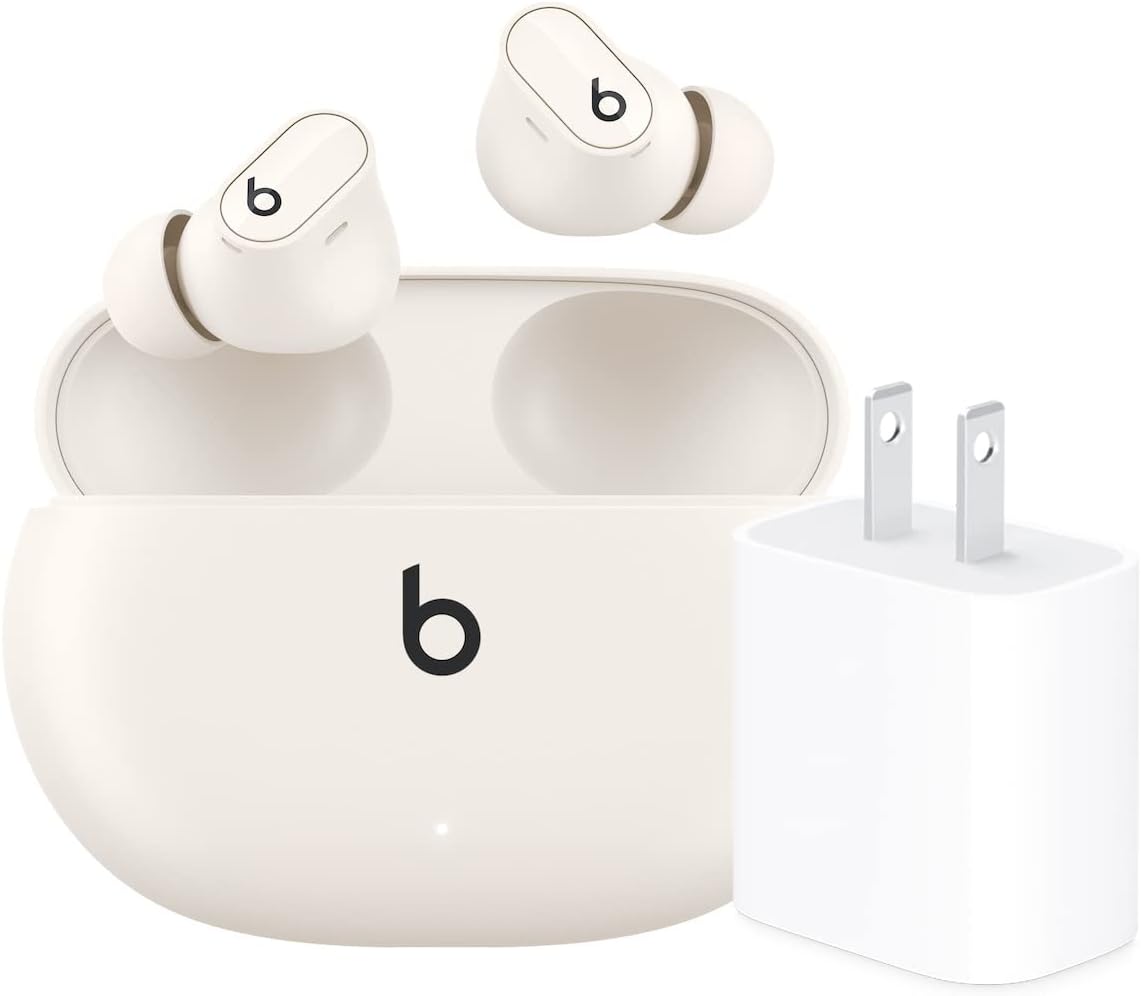 Beats Studio Buds + true wireless earbuds with noise cancellation in black and gold finish — view 7a