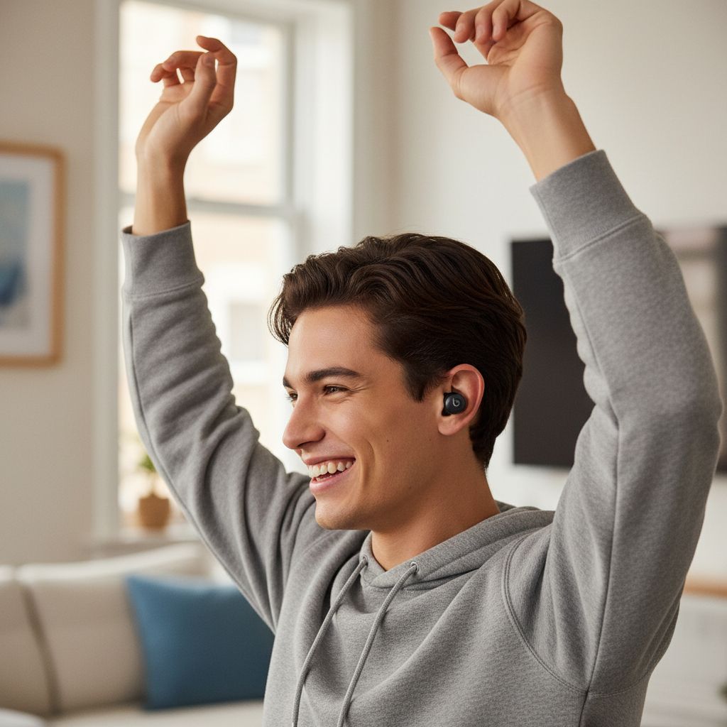 Beats Studio Buds + true wireless earbuds with noise cancellation in black and gold finish — view 3a