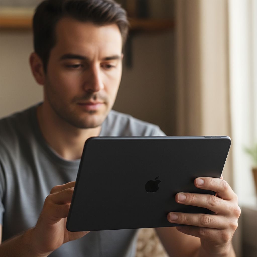 Apple iPad Pro 13-inch with Ultra Retina XDR display, space black finish, shown in landscape orientation with front and back cameras visible — view 1