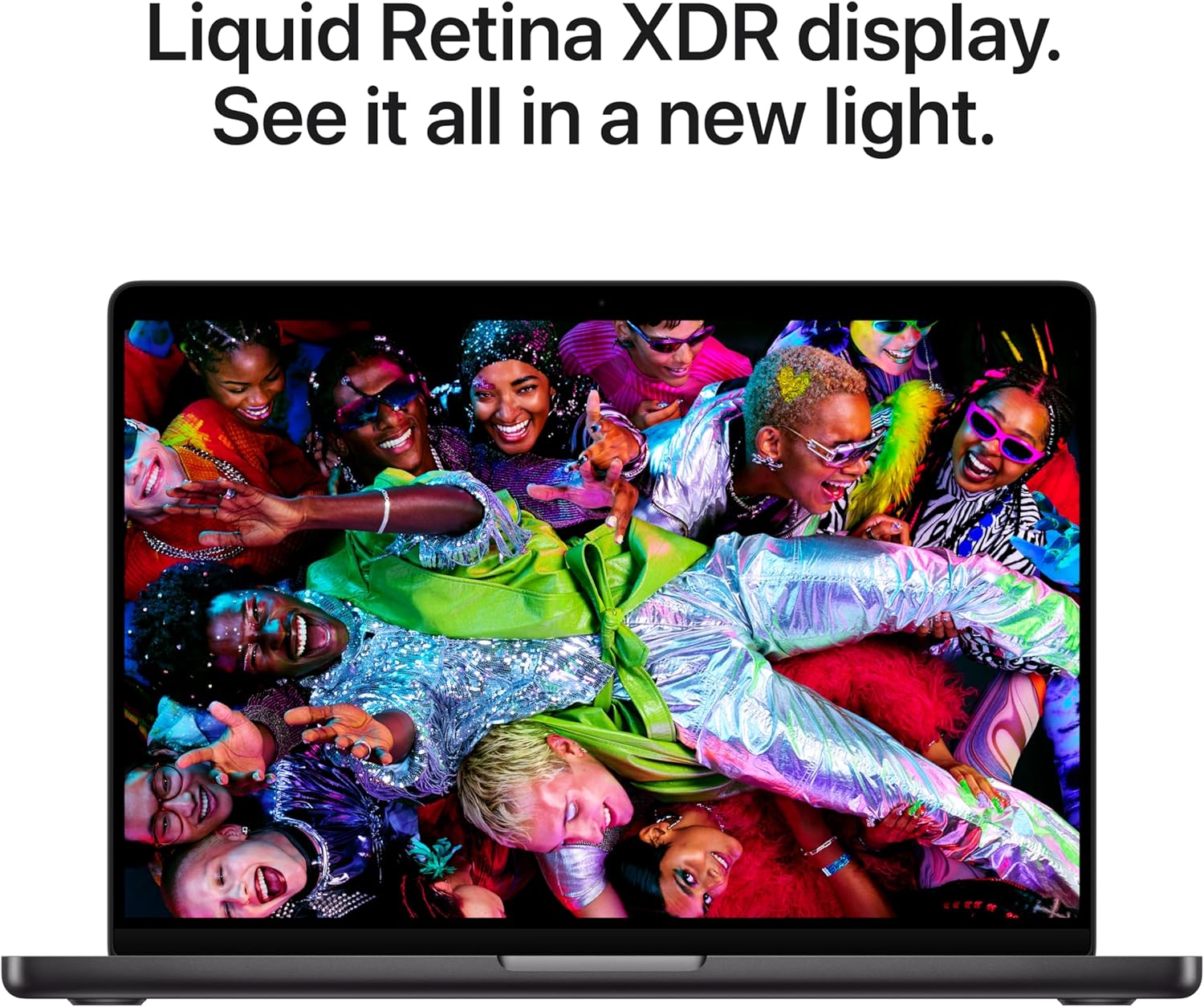 Apple MacBook Pro 14-inch with M5 chip in Space Black, featuring Liquid Retina XDR display and premium aluminum build — view 4