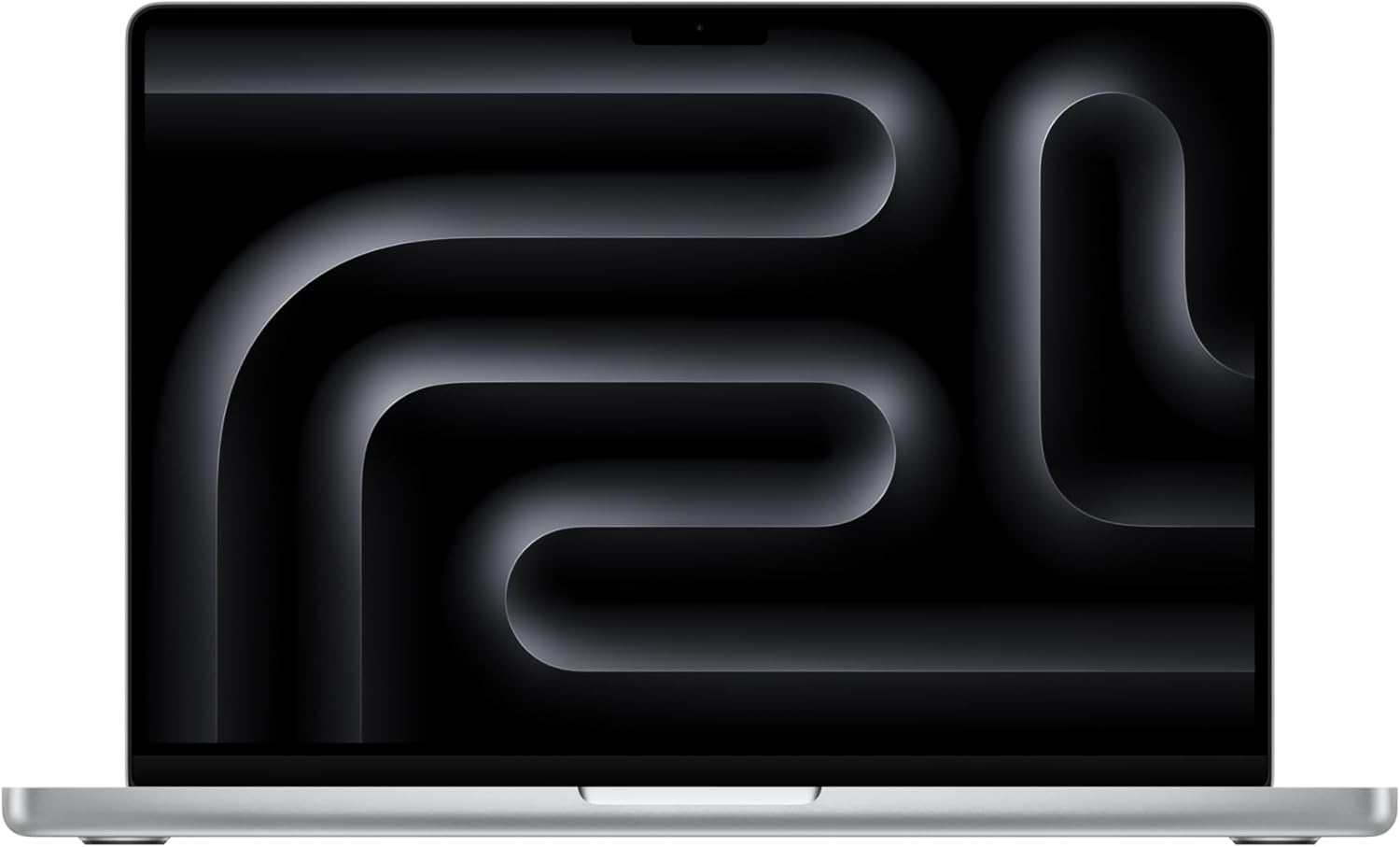 Apple MacBook Pro 14-inch with M5 chip in Space Black, featuring Liquid Retina XDR display and premium aluminum build — view 3b