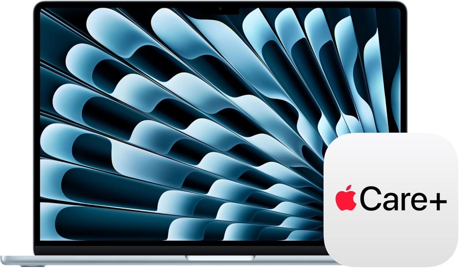 Apple MacBook Air 15-inch with M5 chip in Starlight finish, showing display and keyboard — view 4