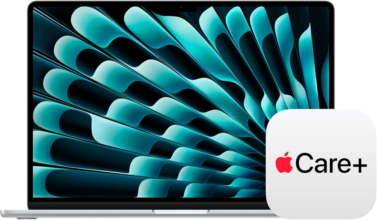 Apple MacBook Air 15-inch with M5 chip in Starlight finish, showing display and keyboard — view 7a