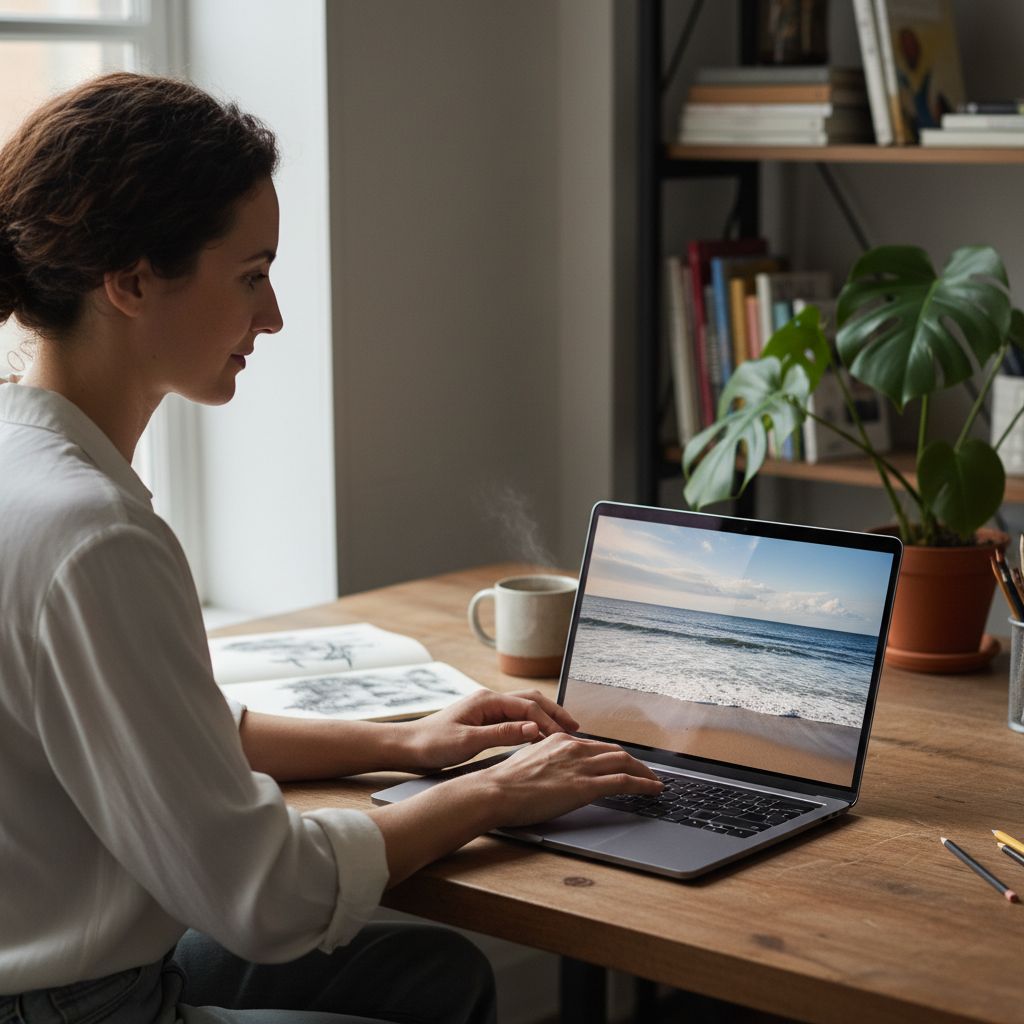 Apple MacBook Air 15-inch with M5 chip in Starlight finish, showing display and keyboard — view 2