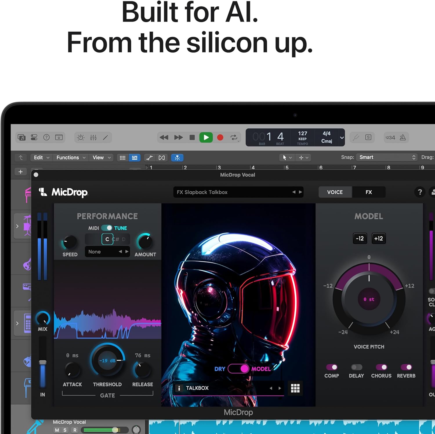 Apple 14-inch MacBook Pro with M5 Pro chip in Space Black, showing display and keyboard — view 4