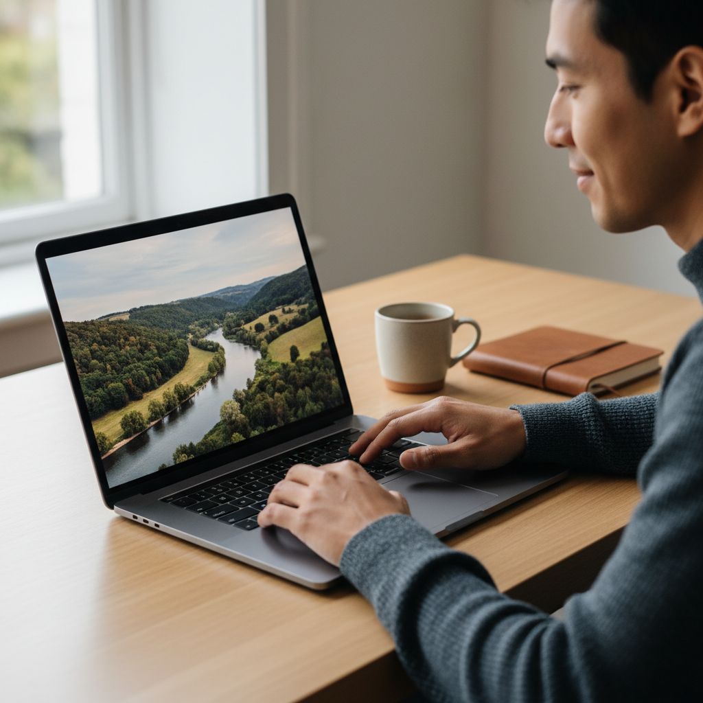 Apple 14-inch MacBook Pro with M5 Pro chip in Space Black, showing display and keyboard — view 2