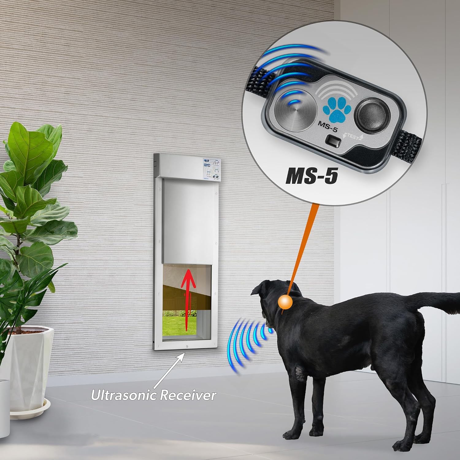 Waterproof smart pet door collar with automatic activation mechanism โ view 4