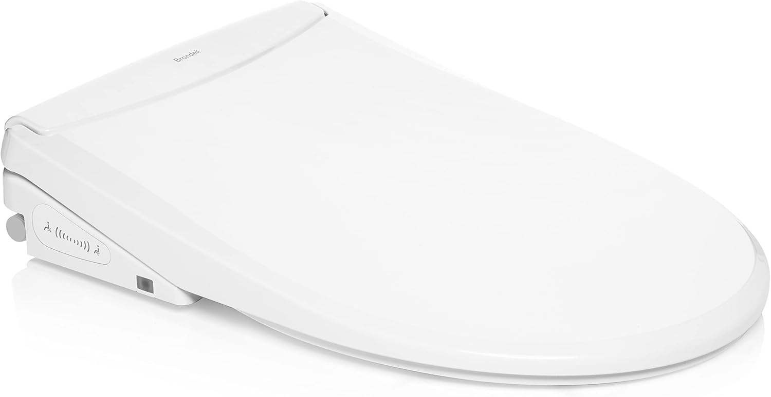Smart bidet toilet seat with stainless-steel nozzle, elongated design, and integrated nightlight โ view 3b