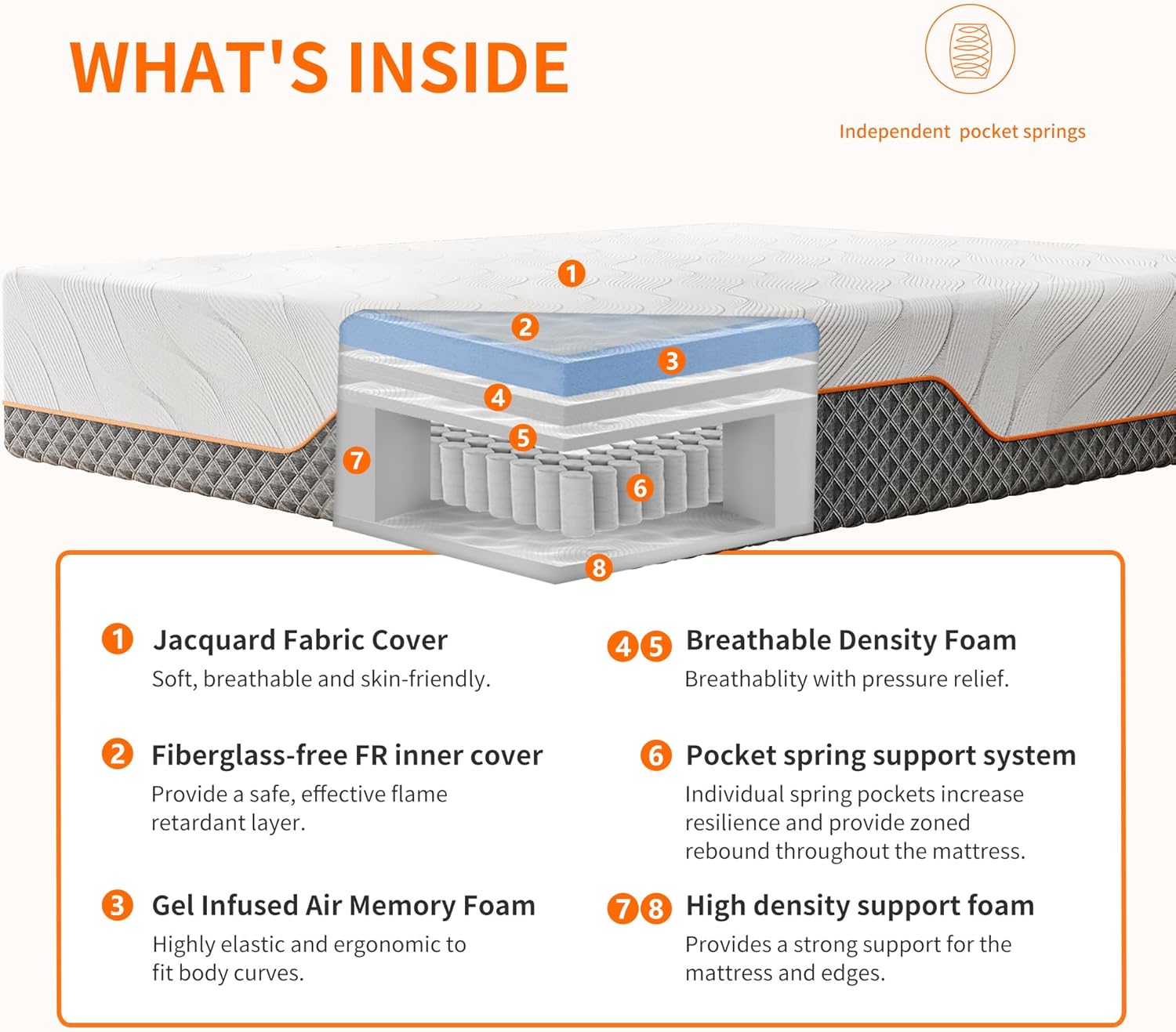 Premium adjustable bed frame with matte finish, featuring wireless remote and app control interface — side