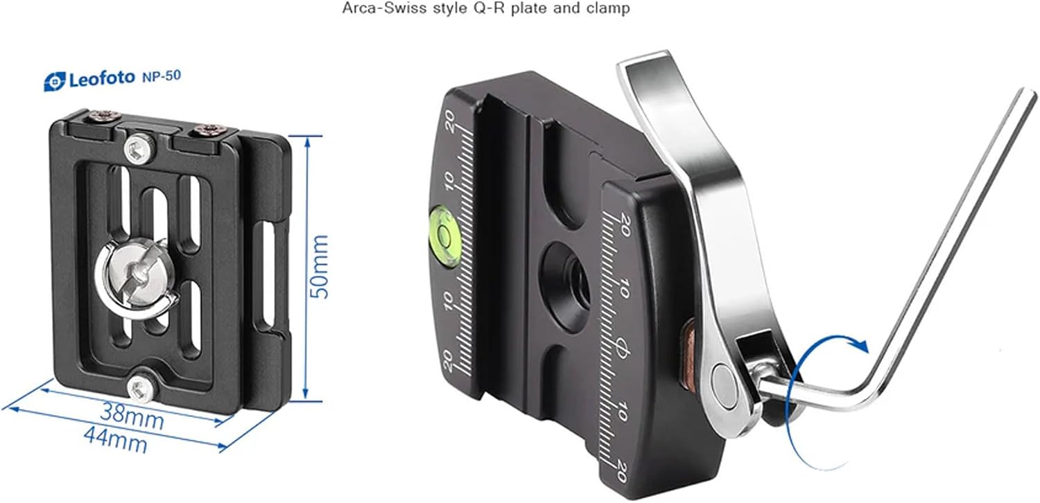 Carbon fiber mini tabletop tripod with 360° rotating ball head and convertible screw connector — view 3