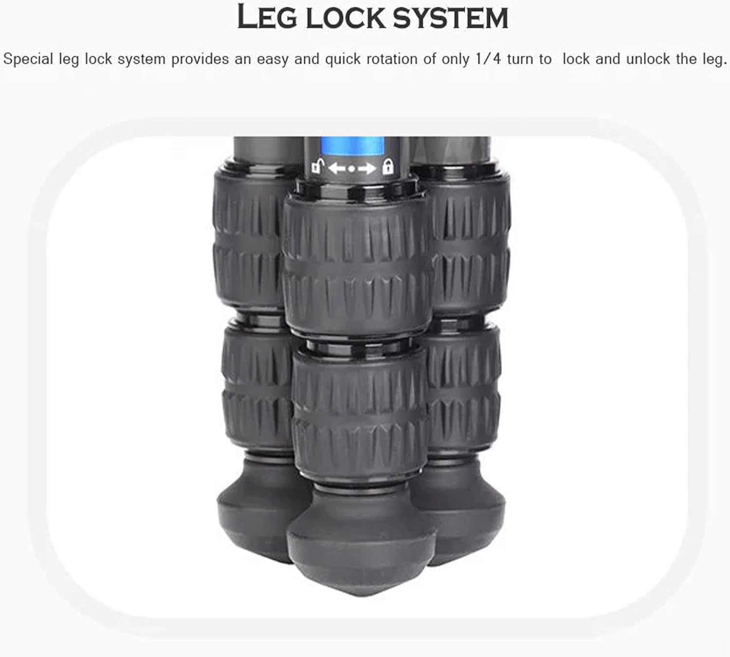 Carbon fiber mini tabletop tripod with 360° rotating ball head and convertible screw connector — view 4
