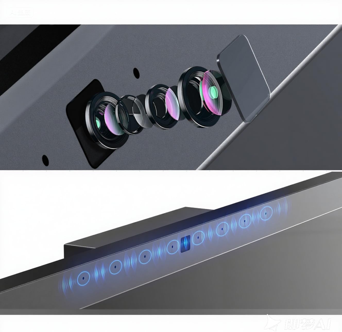 75-inch 4K interactive touchscreen monitor with premium finish and built-in camera โ view 5