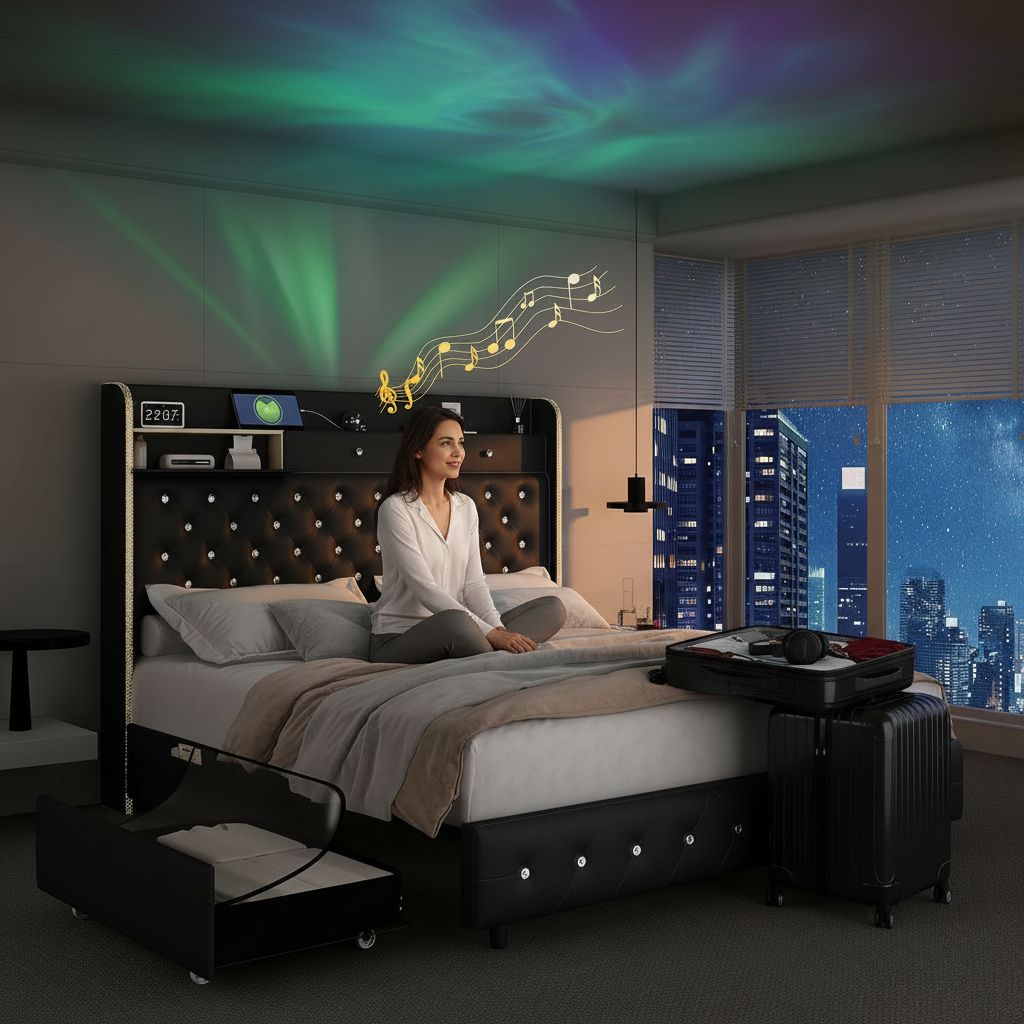 LED Queen Bed Frame with Star Projector: Honest Review