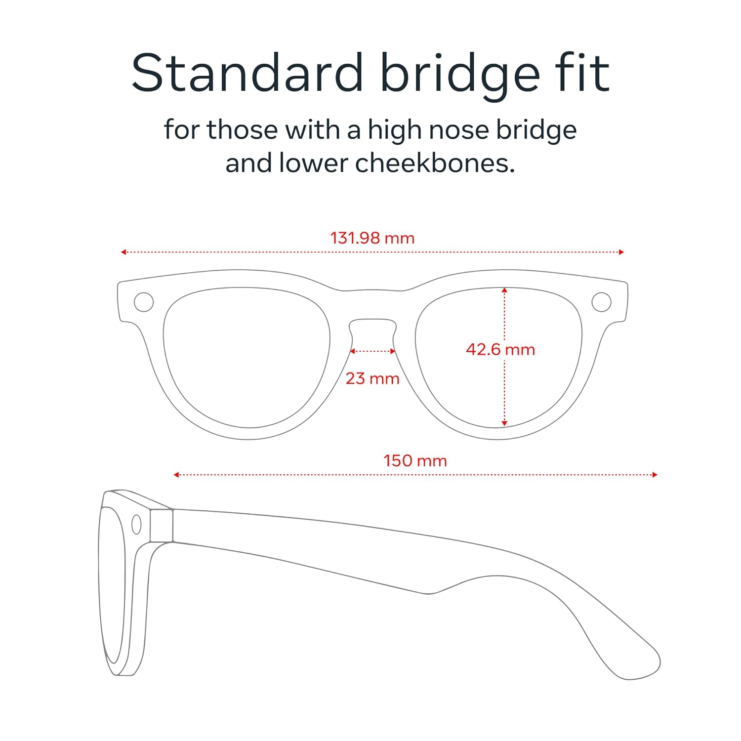 Matte black premium smart glasses with polarized gradient graphite lenses, front and side view showing camera and audio features โ view 3