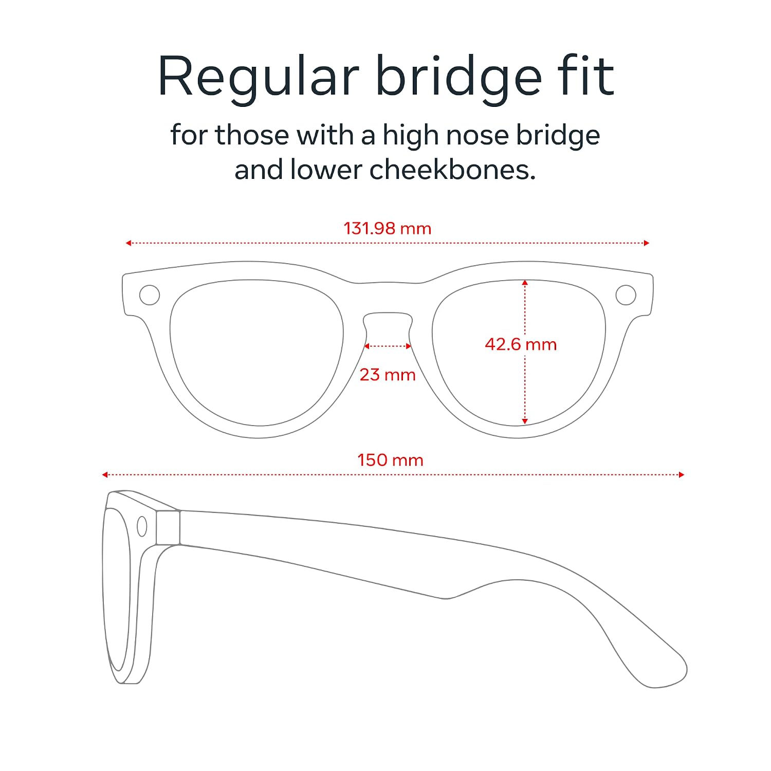 Matte black premium smart glasses with polarized gradient graphite lenses, front and side view showing camera and audio features โ view 5