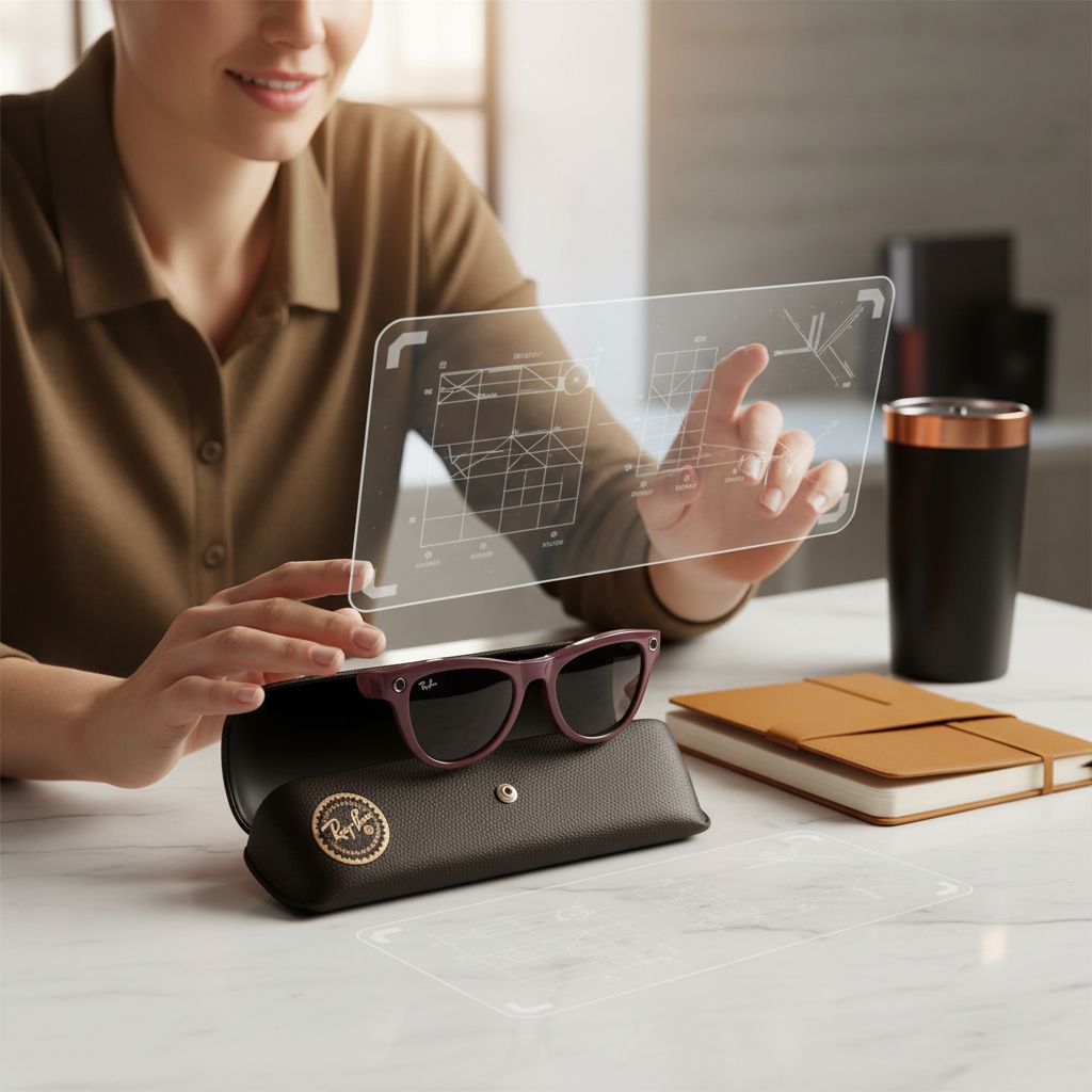 Smart glasses with Transitions lenses in shiny mystic violet finish, featuring integrated 12MP camera and audio recording capabilities — view 2