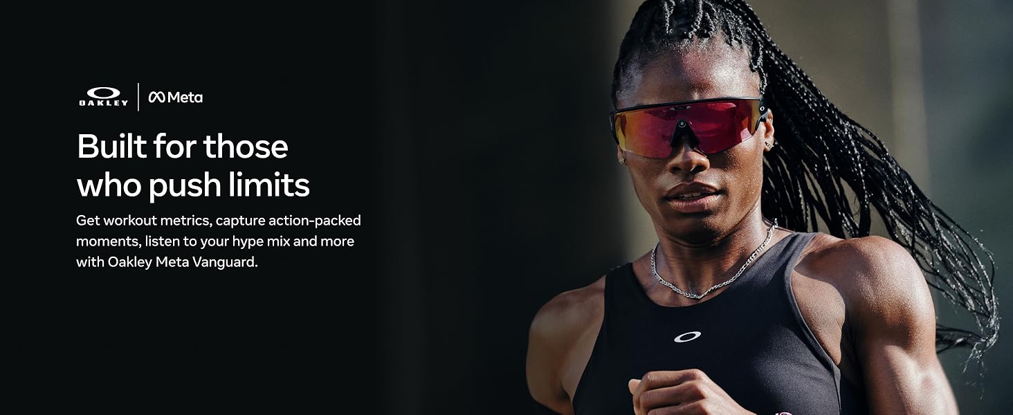 Smart AI glasses with black frame and dark tinted lenses, featuring integrated camera and audio recording capabilities — view 7a
