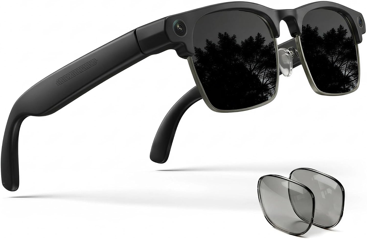 AI smart glasses with sleek design, 8MP camera, and photochromic lenses โ view 1