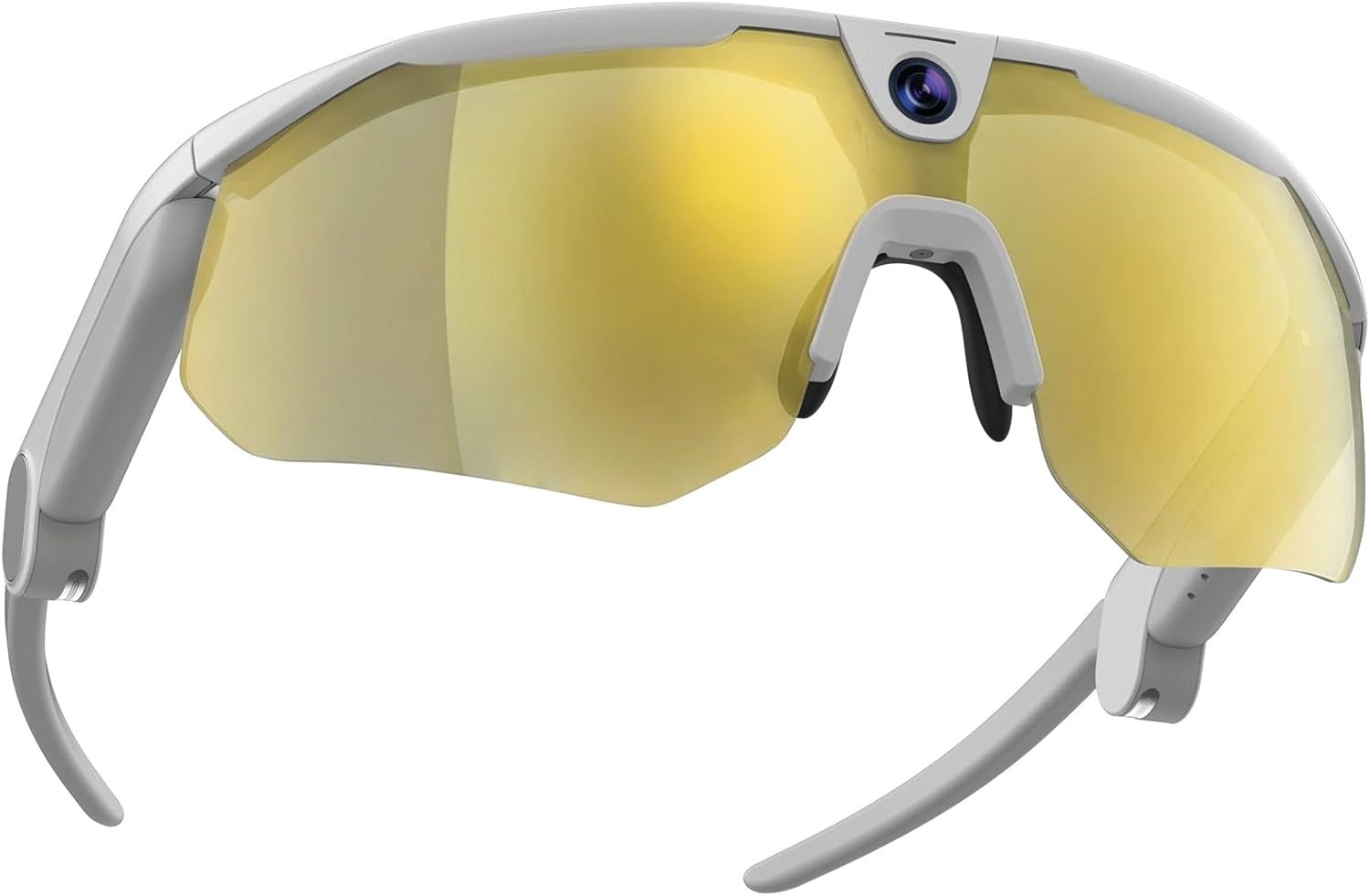 Ranger AI Sports Camera Glasses with Zeiss Lens, 16MP Camera, 3K Video Recording, 4K Photo Capture, 120°FOV with EIS Stabilization, Open-Ear Audio with Walkie-Talkie for Outdoor Sports (White)