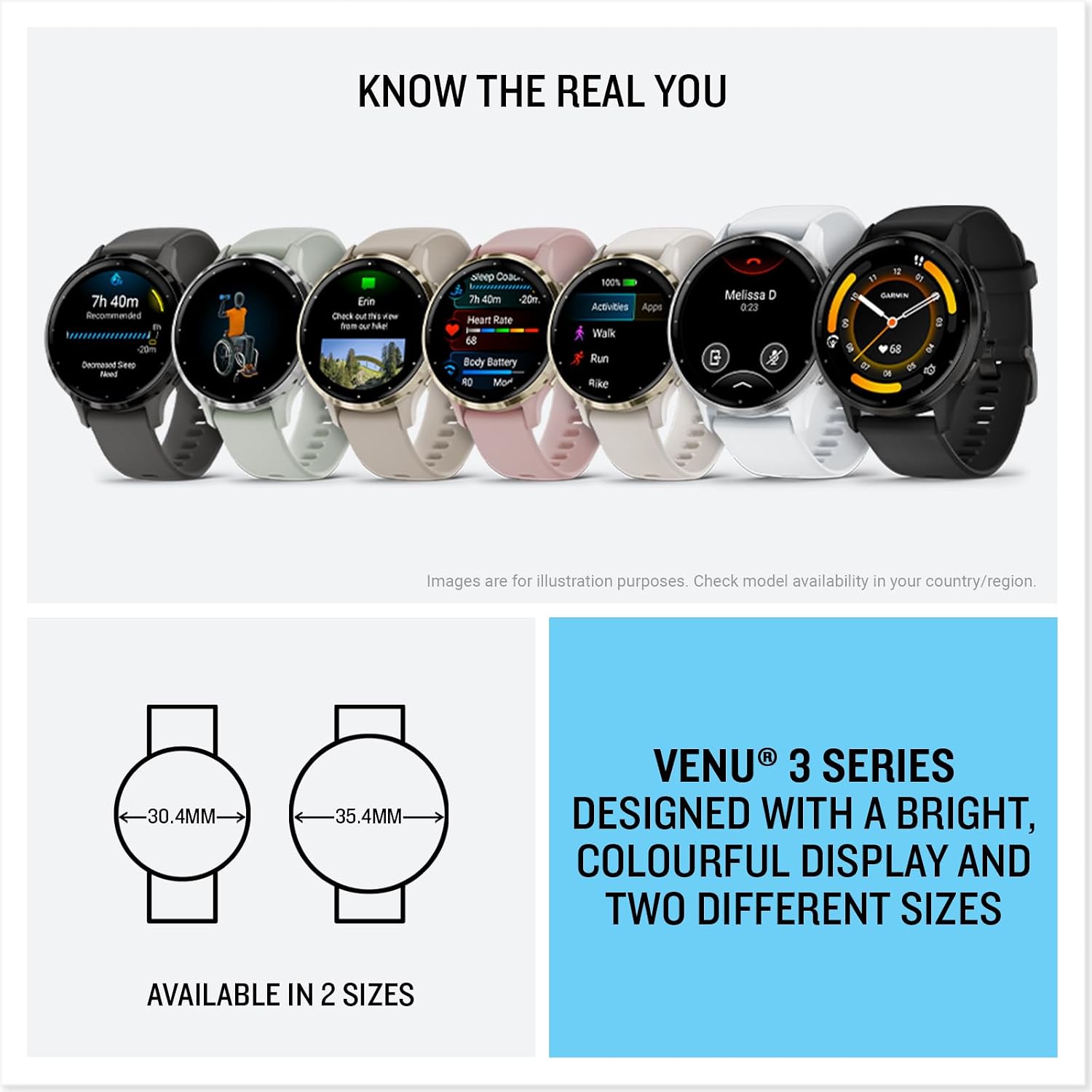 Premium AMOLED GPS smart watch in linen finish with health tracking and sports modes — view 2