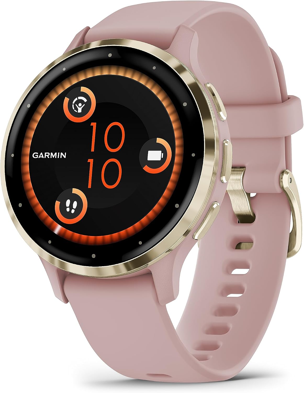 Premium AMOLED GPS smart watch in linen finish with health tracking and sports modes — view 5
