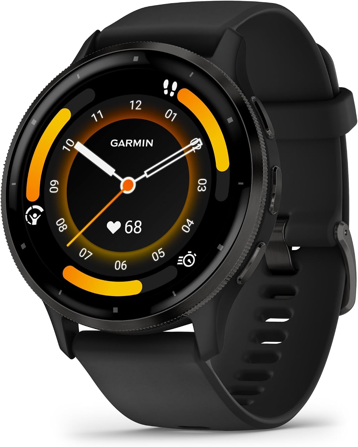 Premium AMOLED GPS smart watch in linen finish with health tracking and sports modes — view 4
