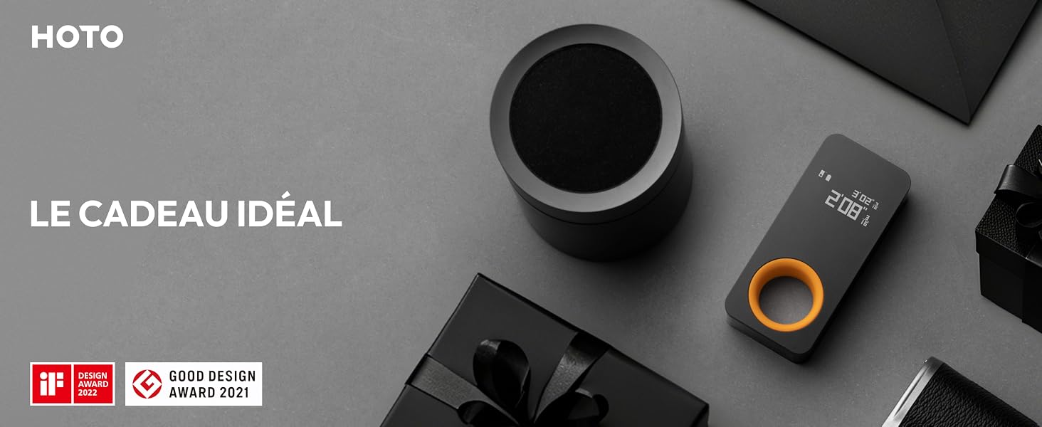 Pocket-size digital laser rangefinder with USB-C charging port, minimalist design — view 5
