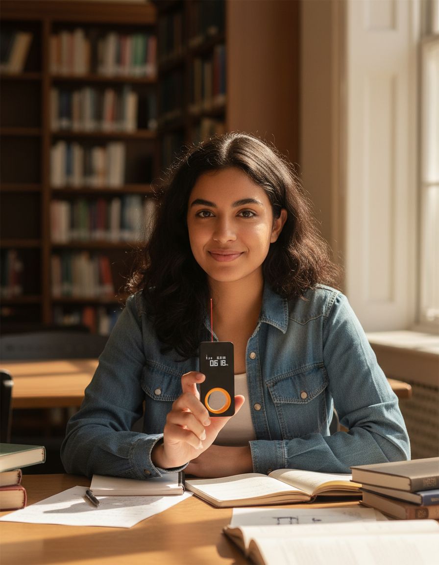 Pocket-size digital laser rangefinder with USB-C charging port, minimalist design — view 1