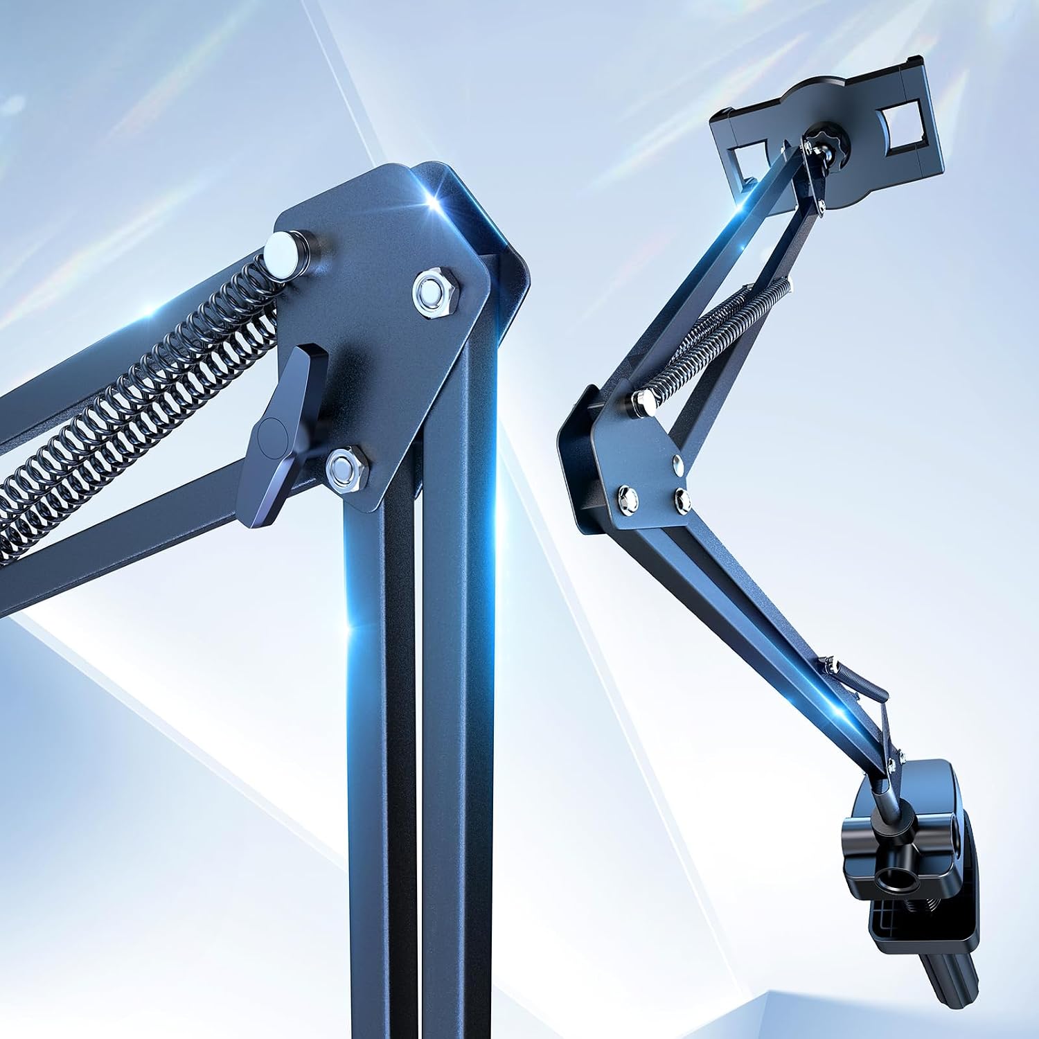 Heavy-duty carbon steel [product type] with 360° rotating base and expanding clamps, shown in [finish/position] — view 4