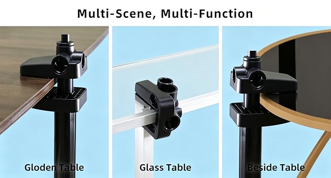 Heavy-duty carbon steel [product type] with 360° rotating base and expanding clamps, shown in [finish/position] — view 6